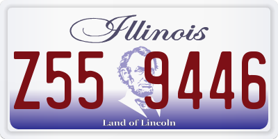 IL license plate Z559446