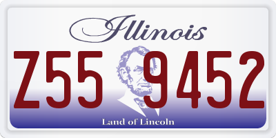 IL license plate Z559452