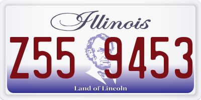 IL license plate Z559453