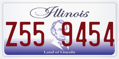 IL license plate Z559454