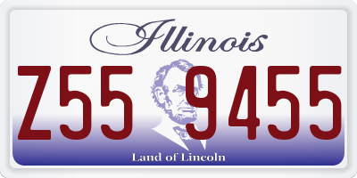 IL license plate Z559455