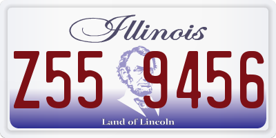 IL license plate Z559456