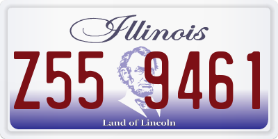 IL license plate Z559461