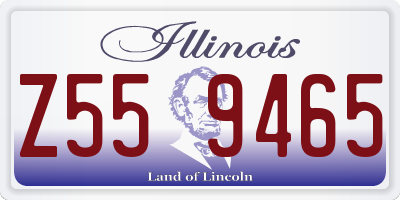 IL license plate Z559465