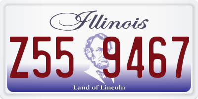 IL license plate Z559467
