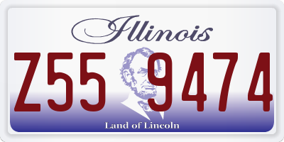IL license plate Z559474