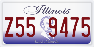 IL license plate Z559475