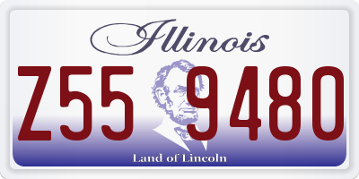 IL license plate Z559480