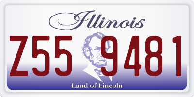 IL license plate Z559481