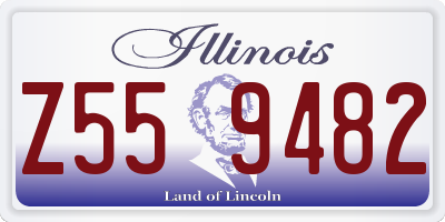 IL license plate Z559482