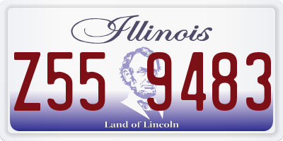 IL license plate Z559483