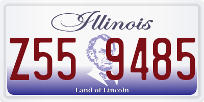IL license plate Z559485