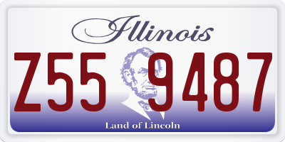 IL license plate Z559487