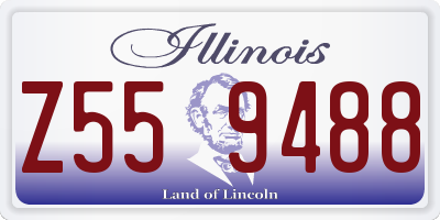 IL license plate Z559488