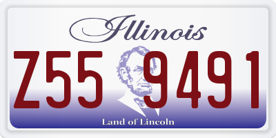IL license plate Z559491