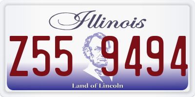 IL license plate Z559494