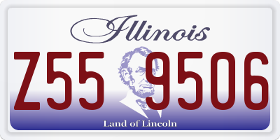 IL license plate Z559506