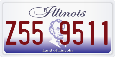 IL license plate Z559511