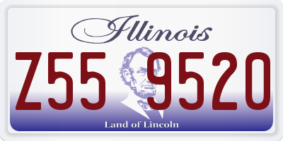 IL license plate Z559520