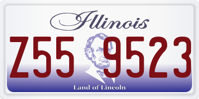 IL license plate Z559523