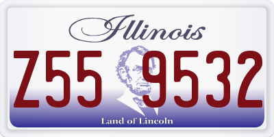 IL license plate Z559532
