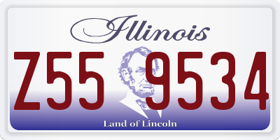 IL license plate Z559534