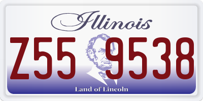 IL license plate Z559538