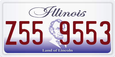 IL license plate Z559553