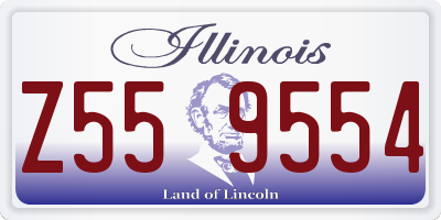 IL license plate Z559554