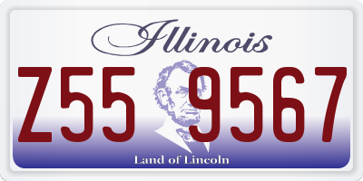 IL license plate Z559567