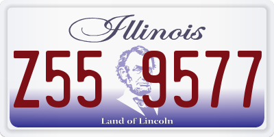 IL license plate Z559577