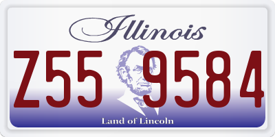IL license plate Z559584