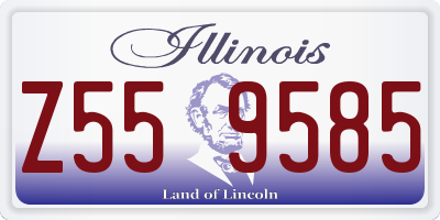 IL license plate Z559585