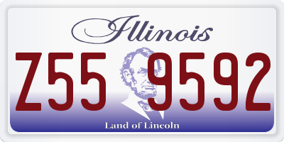 IL license plate Z559592