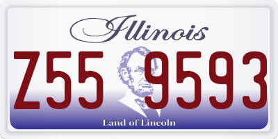 IL license plate Z559593