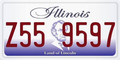 IL license plate Z559597