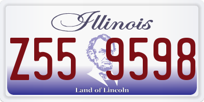 IL license plate Z559598