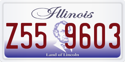 IL license plate Z559603