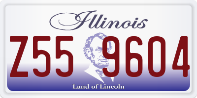 IL license plate Z559604