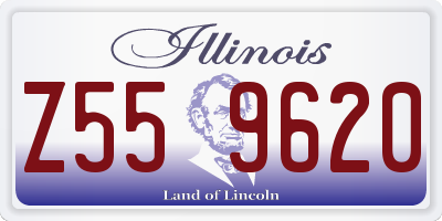 IL license plate Z559620