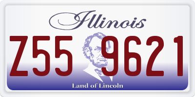 IL license plate Z559621