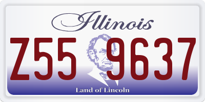 IL license plate Z559637