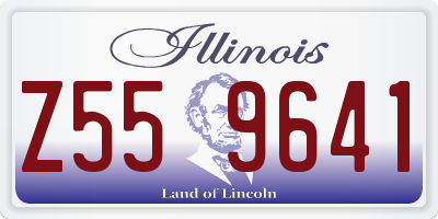 IL license plate Z559641