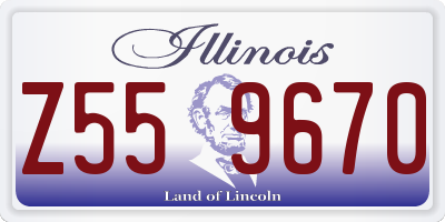 IL license plate Z559670
