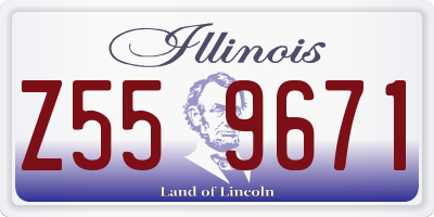IL license plate Z559671