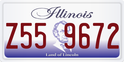 IL license plate Z559672