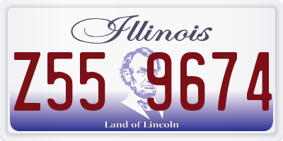 IL license plate Z559674