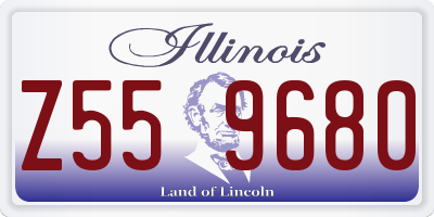IL license plate Z559680