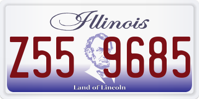 IL license plate Z559685
