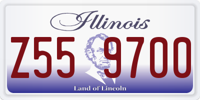 IL license plate Z559700